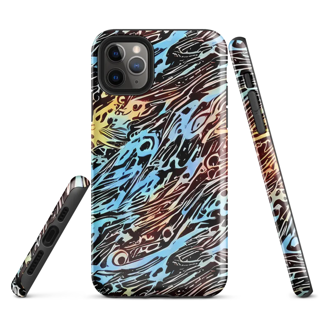 Oxblood Ocean on Tough Case for iPhone® — Front