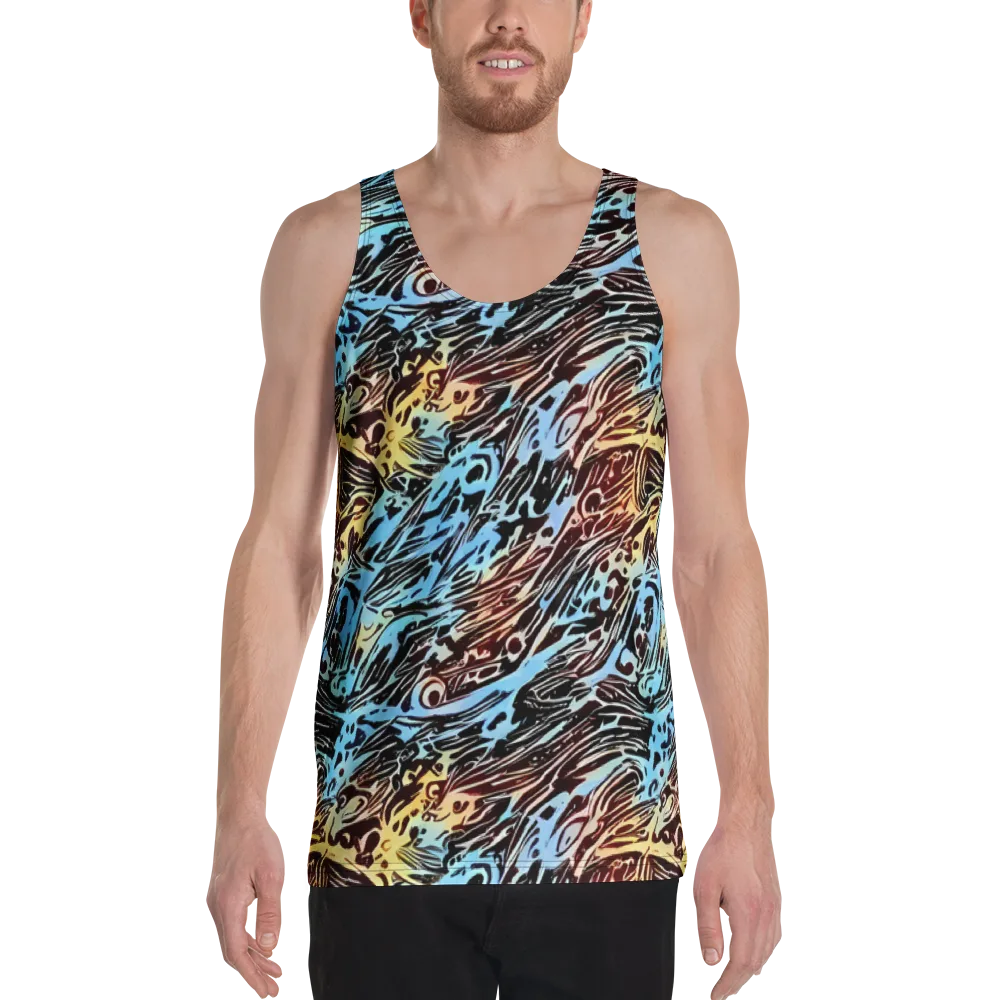 Oxblood Ocean on Men's Tank Top — Front