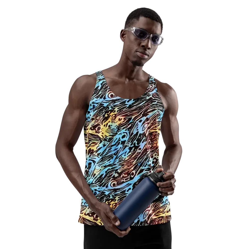 Oxblood Ocean on Men's Tank Top — Front