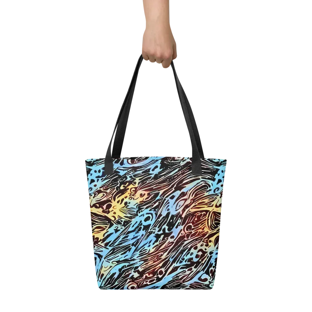 Oxblood Ocean on Tote Bag — Front