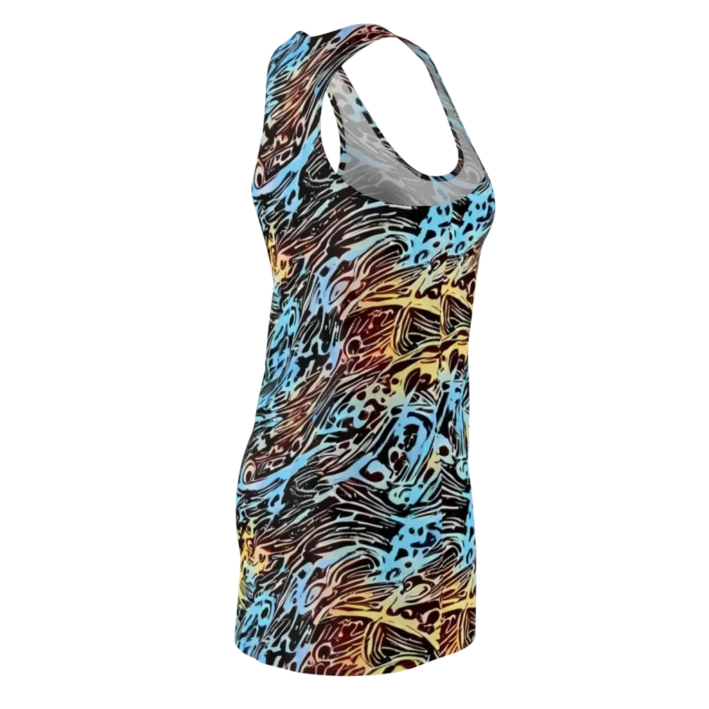 Oxblood Ocean on Racerback Dress — Back Side