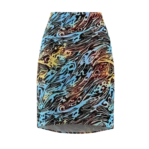Oxblood Ocean on a Pencil Skirt