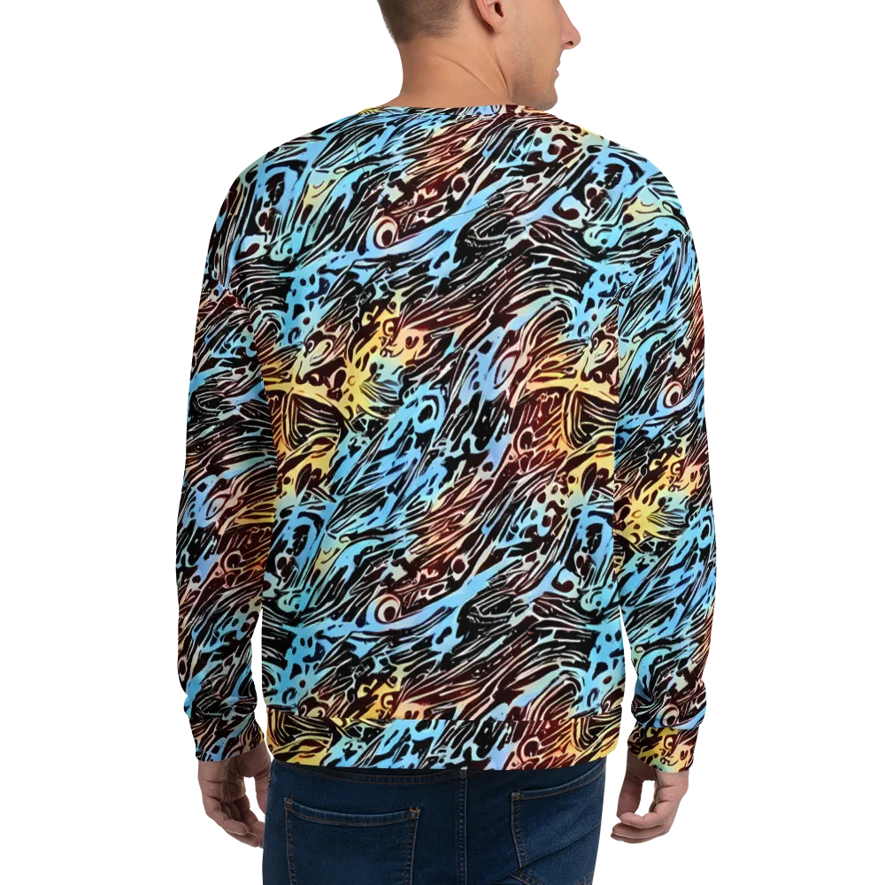 Oxblood Ocean on Sweatshirt — Back