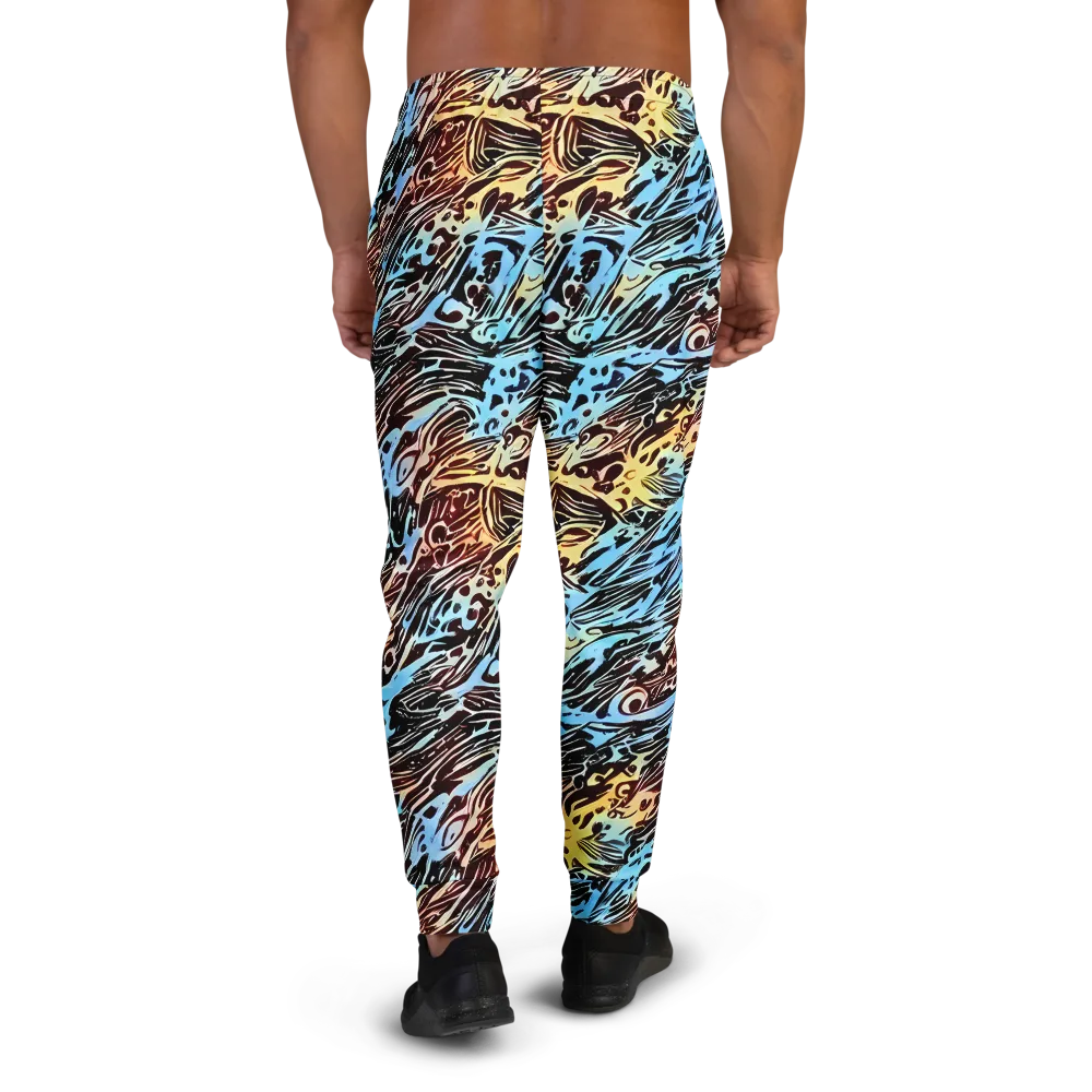 Oxblood Ocean on Men's Joggers — Back