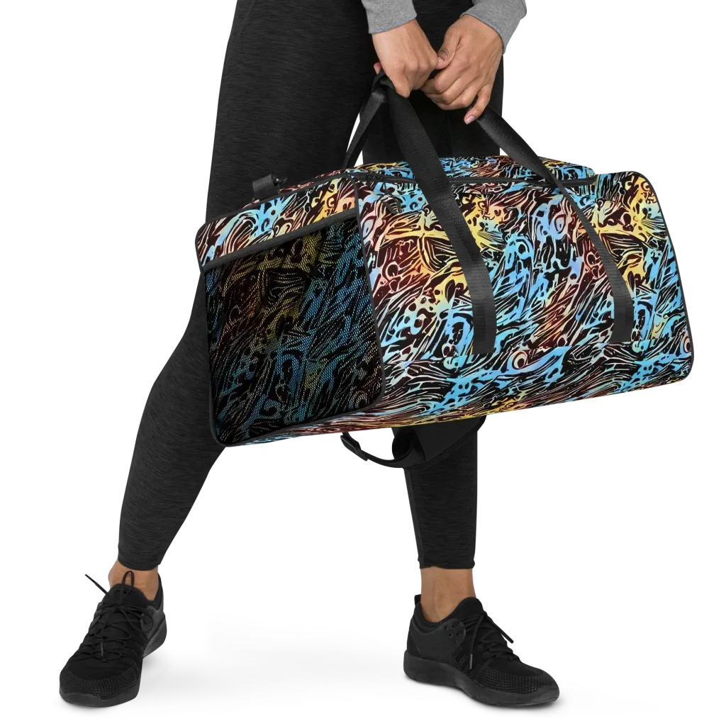 Oxblood Ocean on Duffle Bag — Right Front