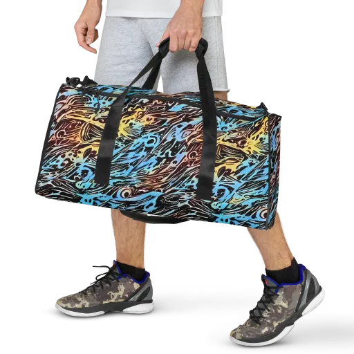 Oxblood Ocean on a Duffle Bag