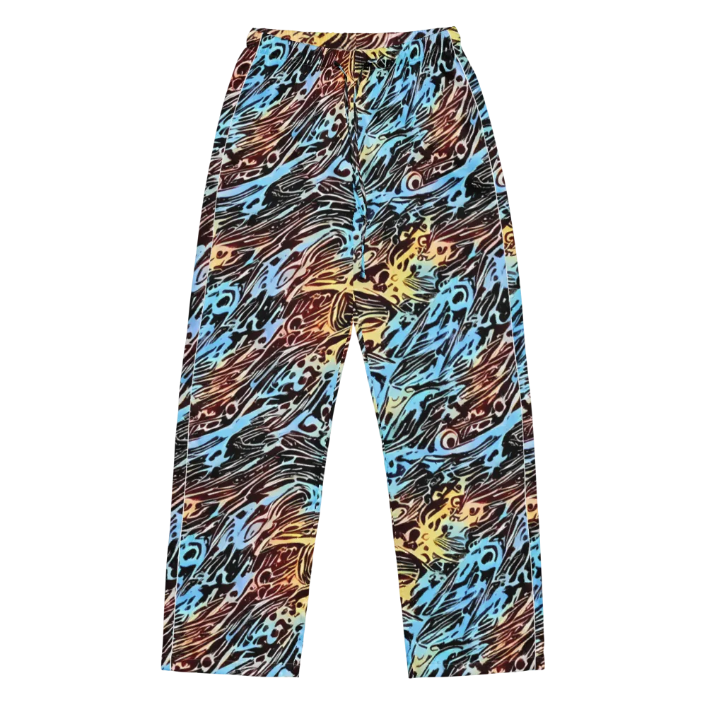 Oxblood Ocean on Women's Pajama Pants — Front