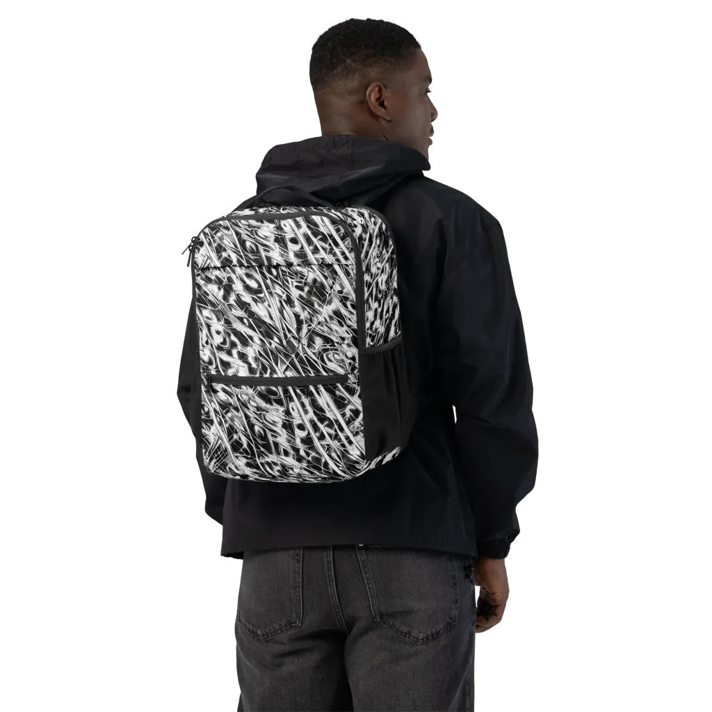 Black Ice Circuit on Utility Backpack — Back