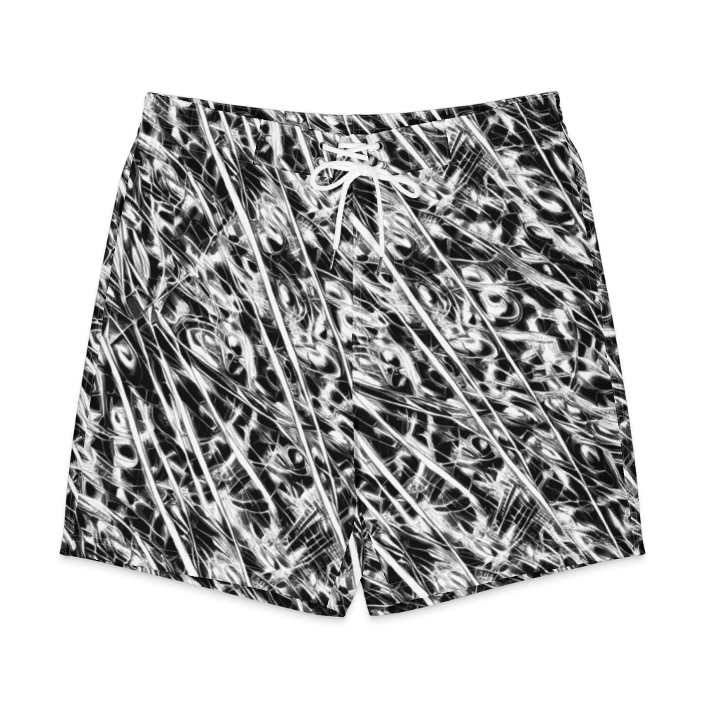 Black Ice Circuit on Men's Board Shorts — Front