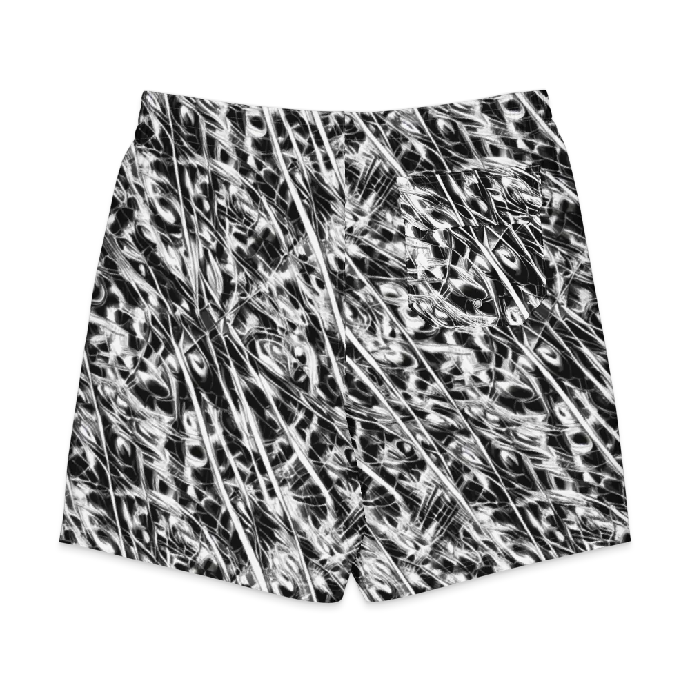 Black Ice Circuit on Men's Board Shorts — Back
