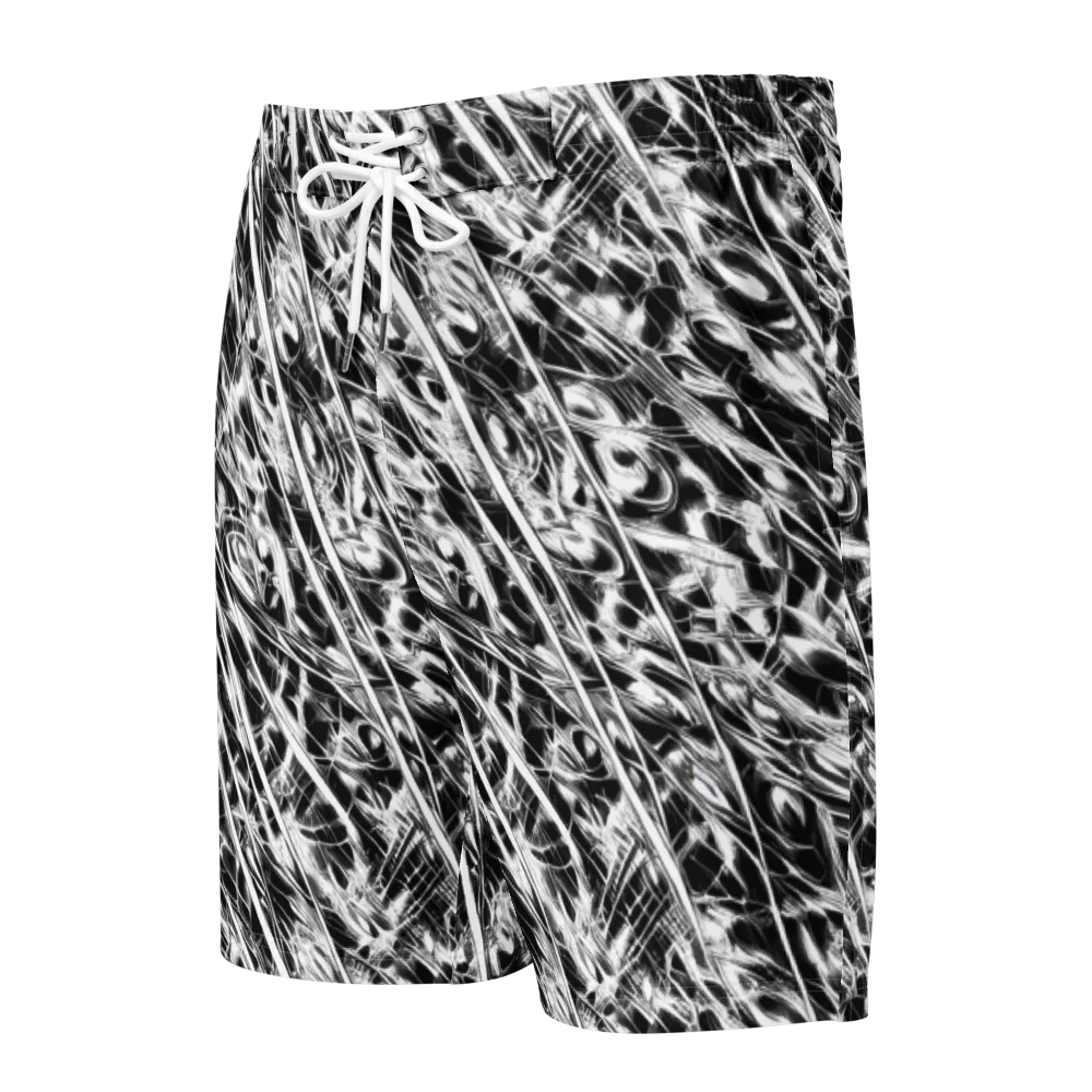 Black Ice Circuit on Men's Board Shorts — Front
