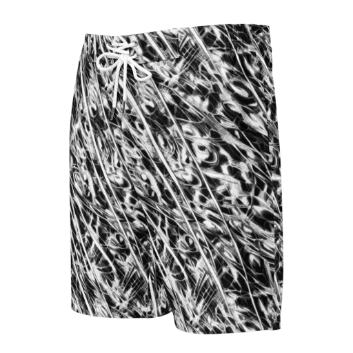Black Ice Circuit on a Men's Board Shorts