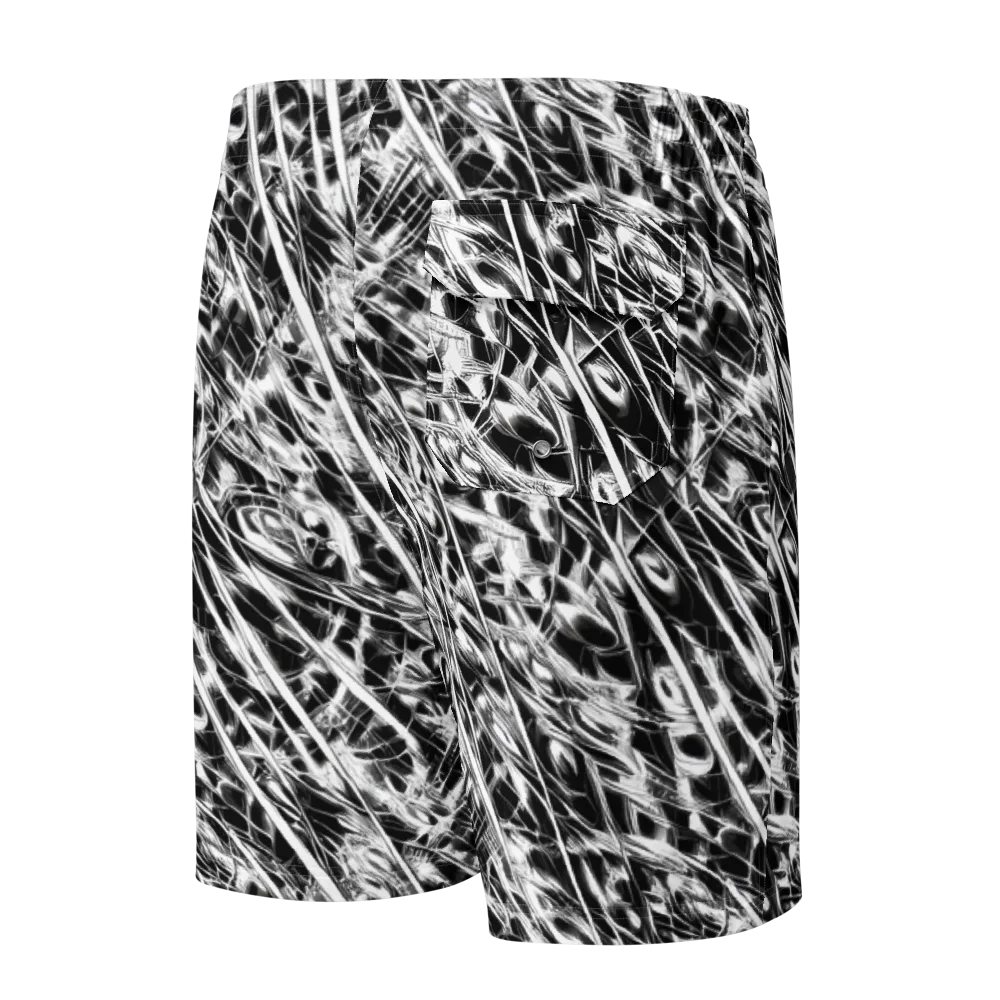 Black Ice Circuit on Men's Board Shorts — Back