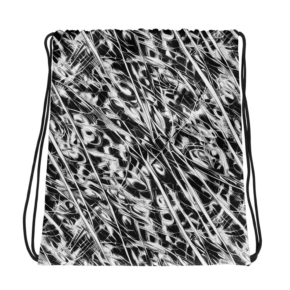 Black Ice Circuit on Drawstring Bag — Photo