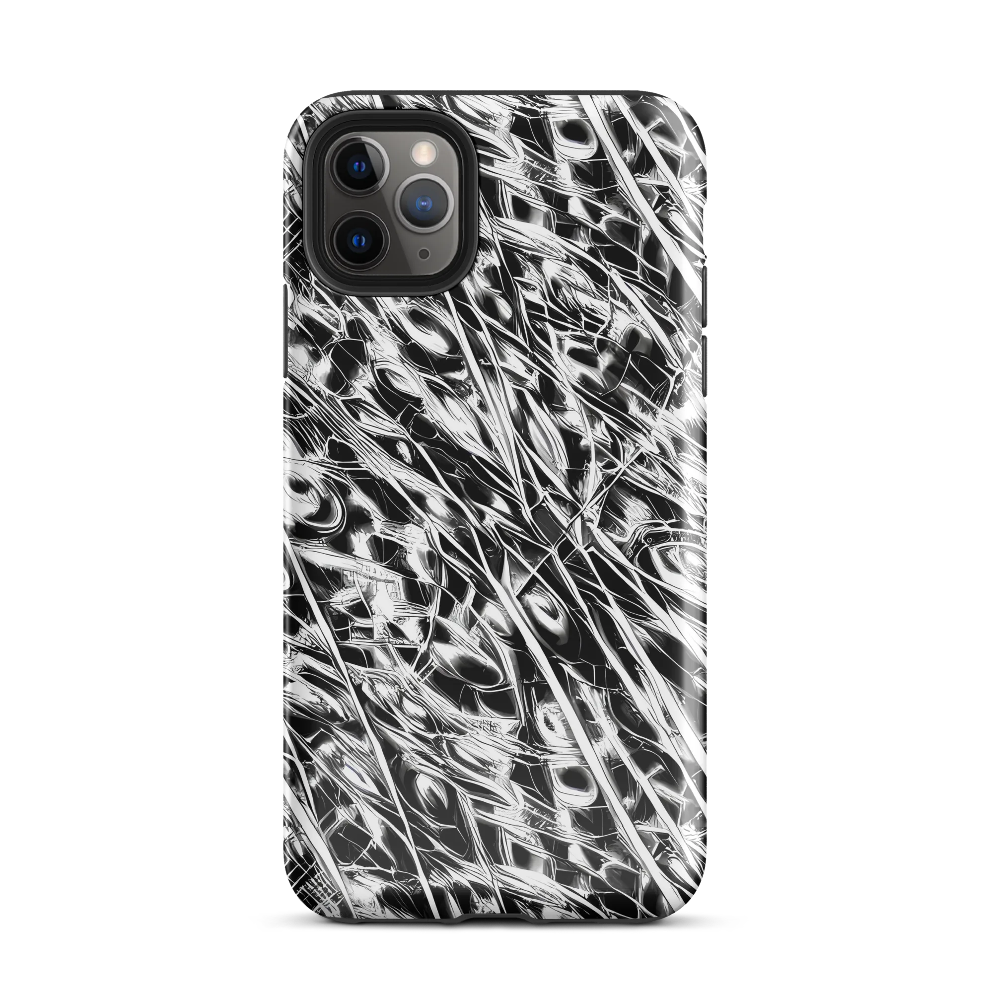 Black Ice Circuit on Tough Case for iPhone® — Front