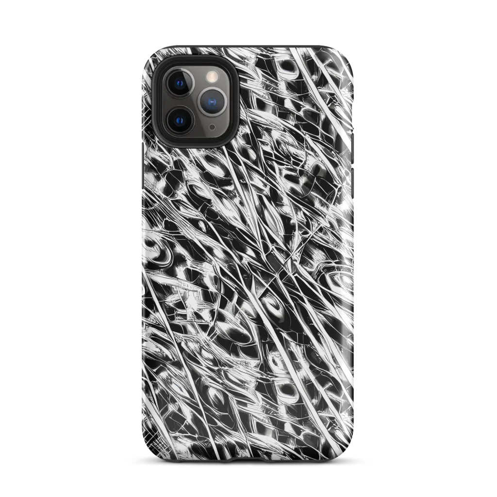 Black Ice Circuit on Tough Case for iPhone® — Front