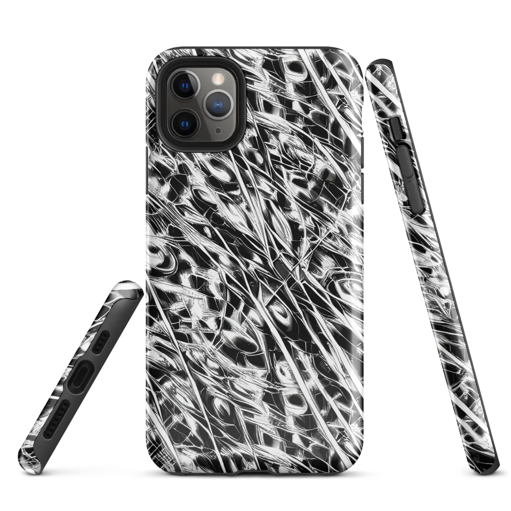 Black Ice Circuit on Tough Case for iPhone® — Front