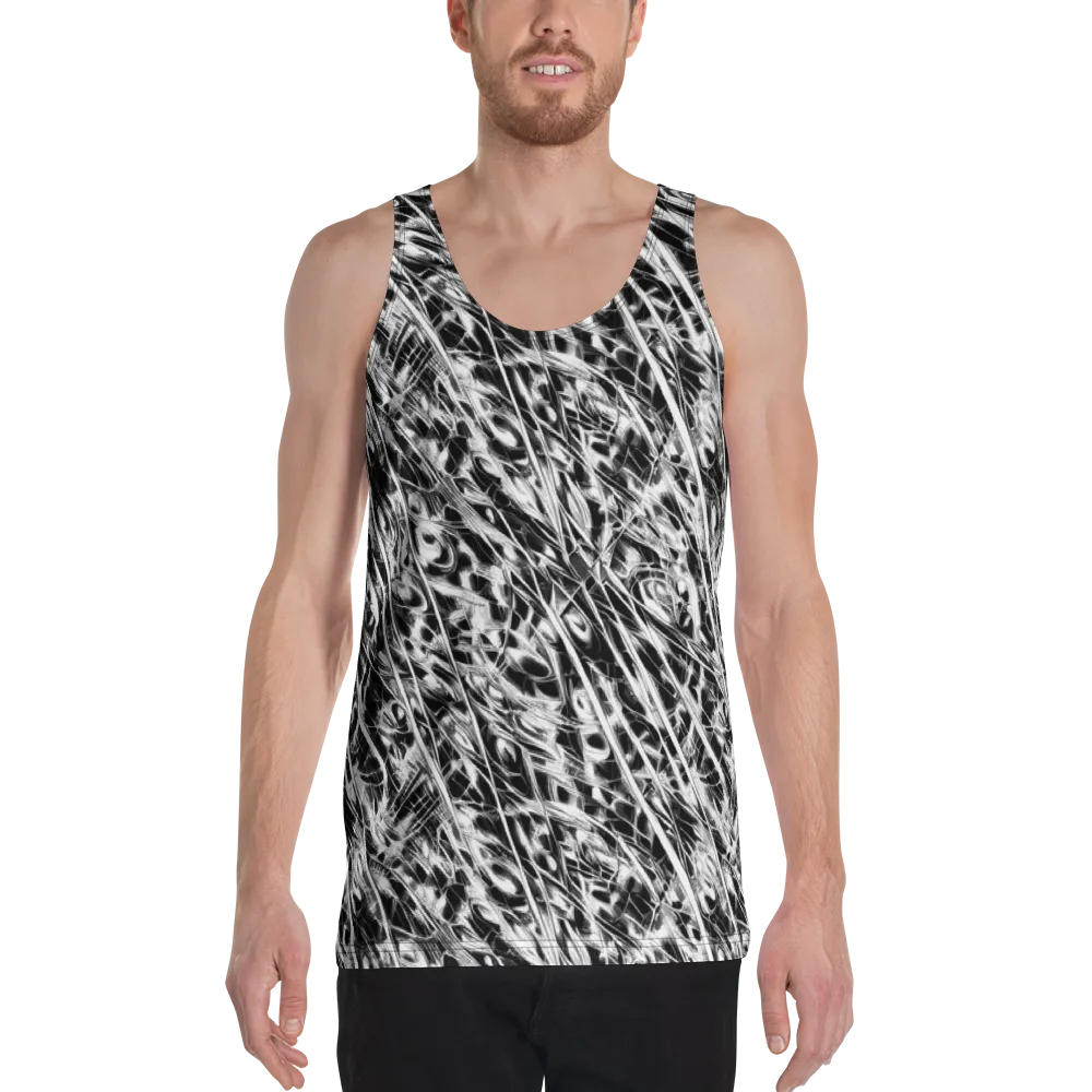 Black Ice Circuit on Men's Tank Top — Front