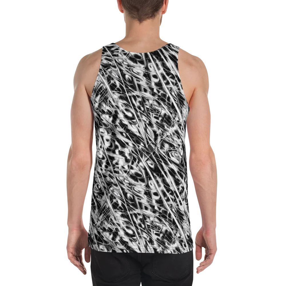 Black Ice Circuit on Men's Tank Top — Back