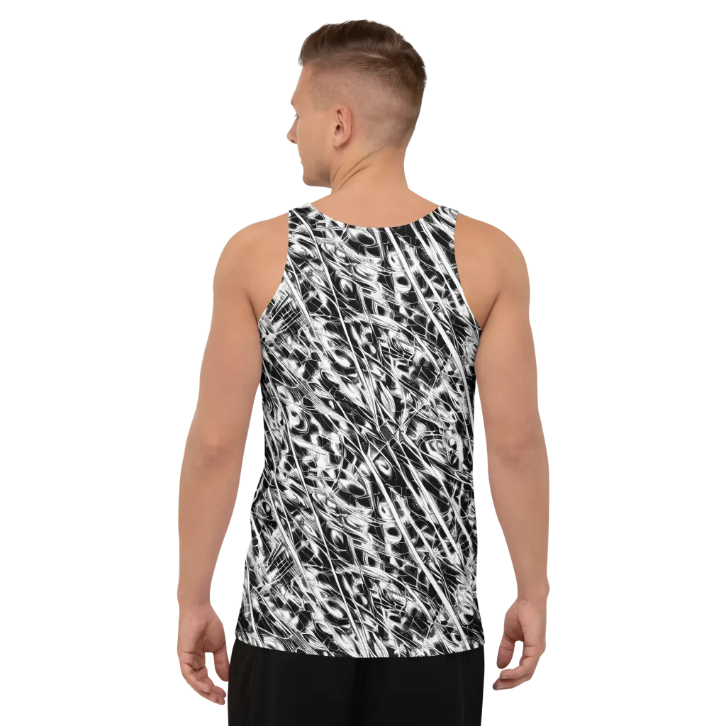 Black Ice Circuit on Men's Tank Top — Back