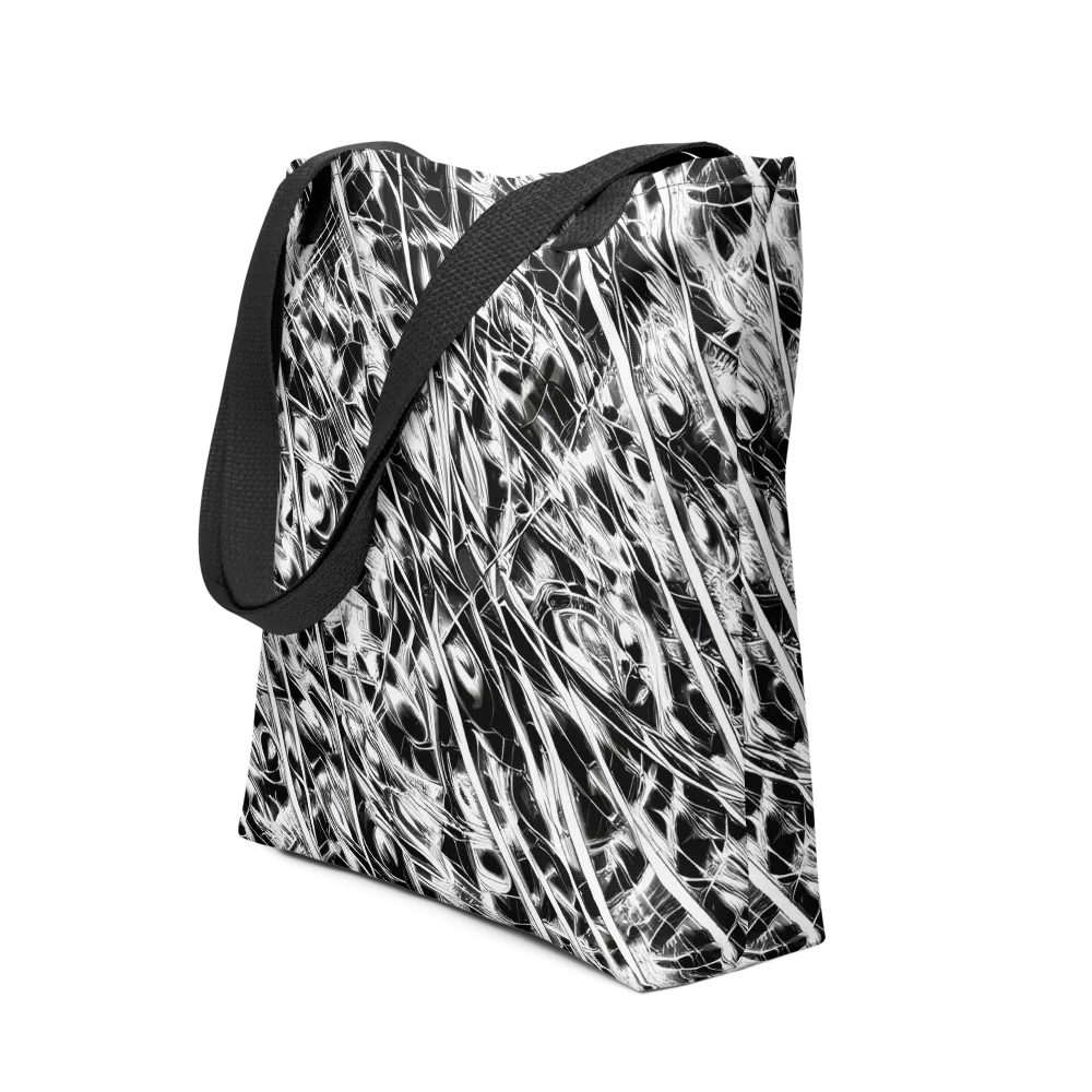 Black Ice Circuit on Tote Bag — Front