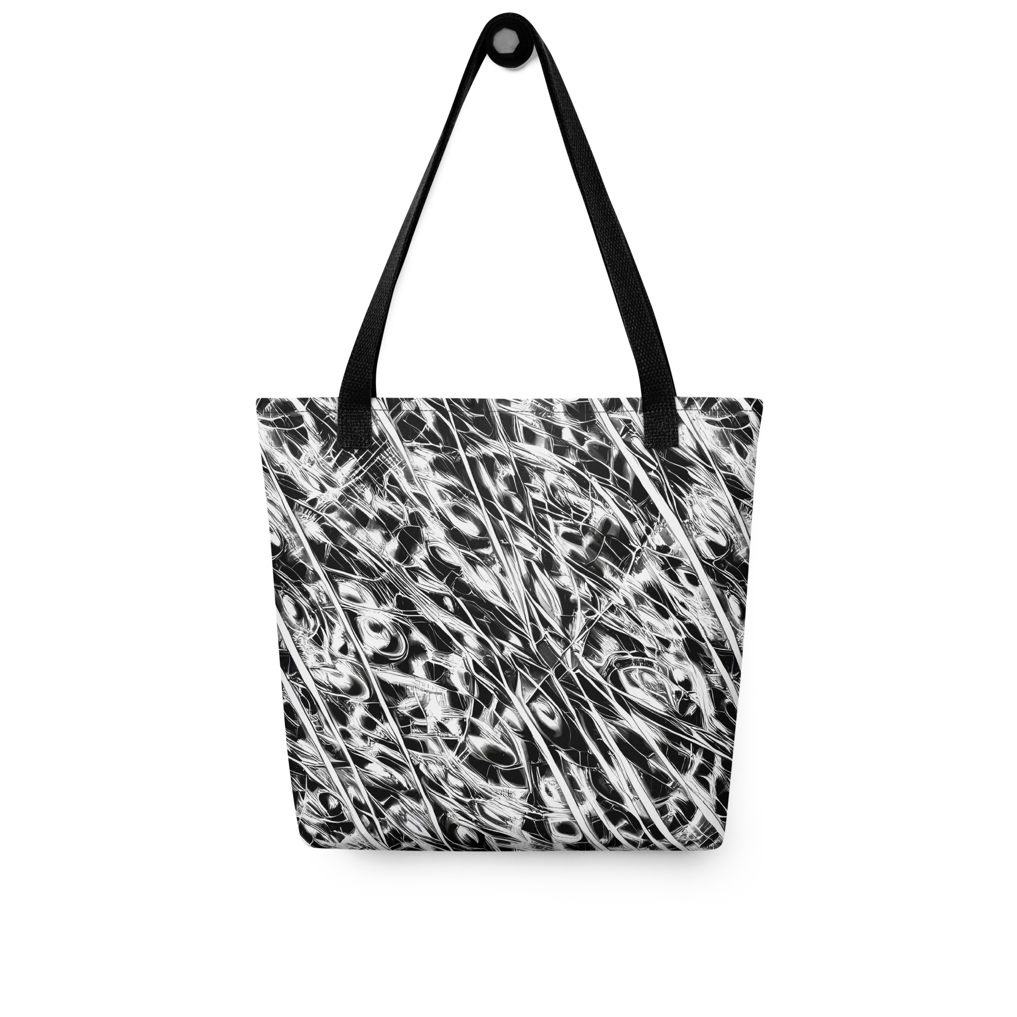 Black Ice Circuit on Tote Bag — Front