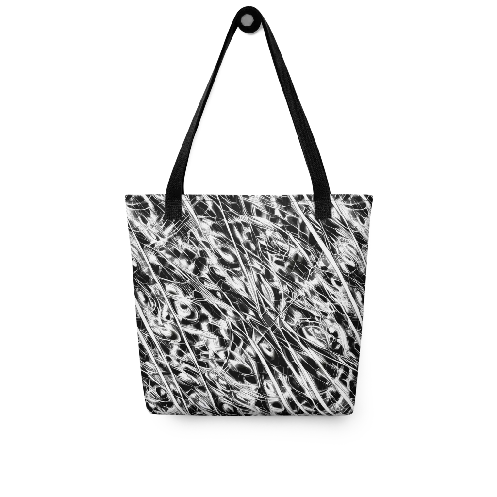 Black Ice Circuit on Tote Bag — Front