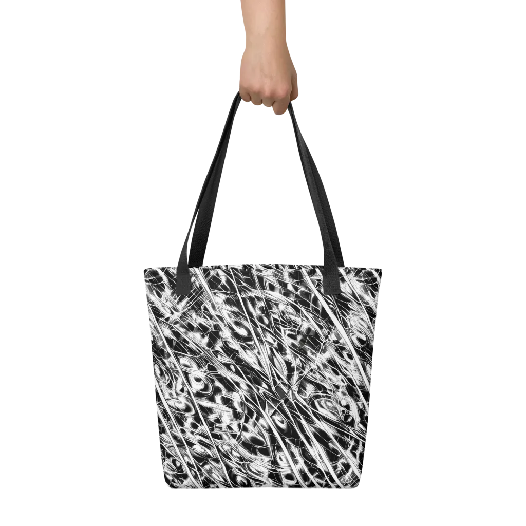 Black Ice Circuit on Tote Bag — Front