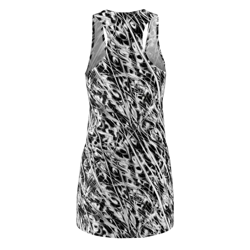 Black Ice Circuit on Racerback Dress — Back
