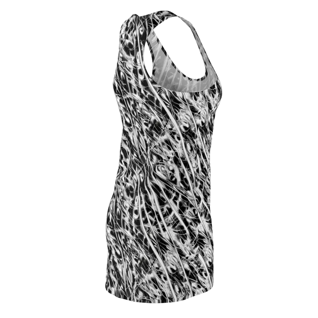 Black Ice Circuit on Racerback Dress — Back Side