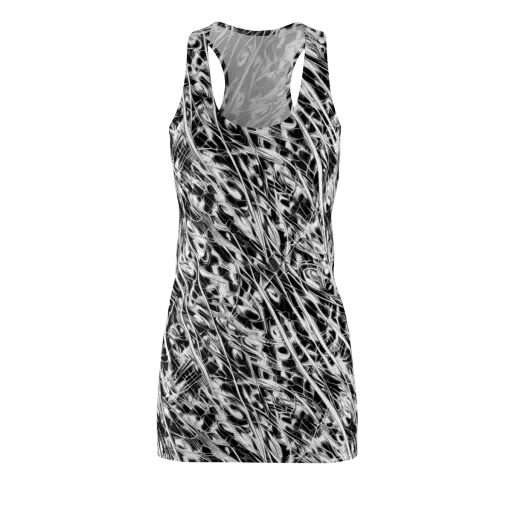 Black Ice Circuit on a Racerback Dress