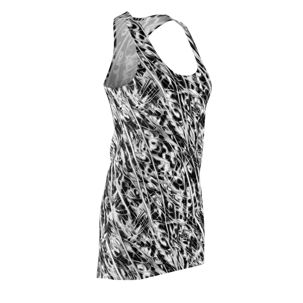 Black Ice Circuit on Racerback Dress — Front Side