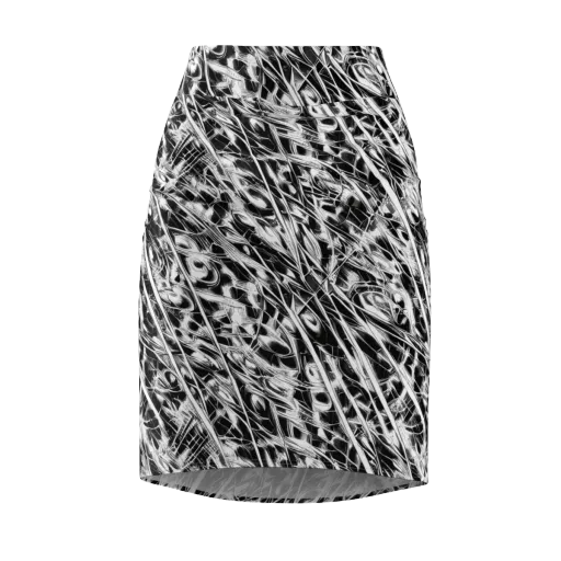 Black Ice Circuit on a Pencil Skirt