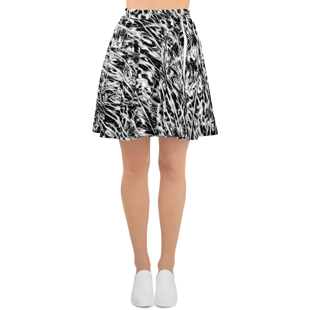 Black Ice Circuit on Skater Skirt — Front
