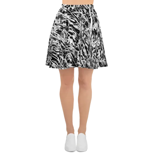 Black Ice Circuit on a Skater Skirt