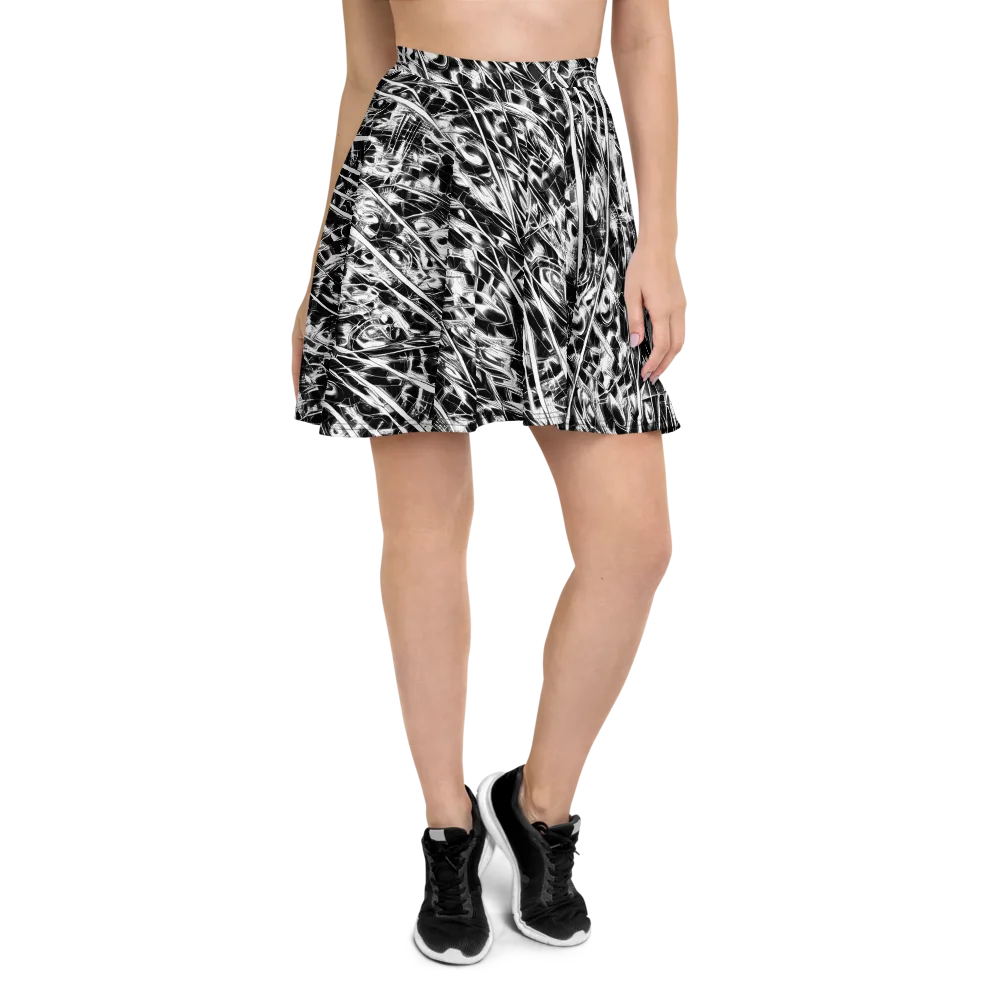 Black Ice Circuit on Skater Skirt — Front