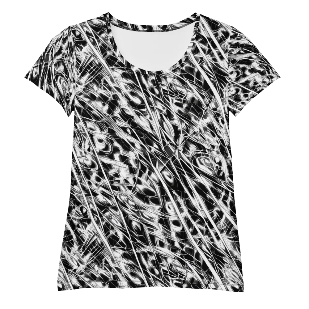 Black Ice Circuit on Women's Athletic T-Shirt — Front