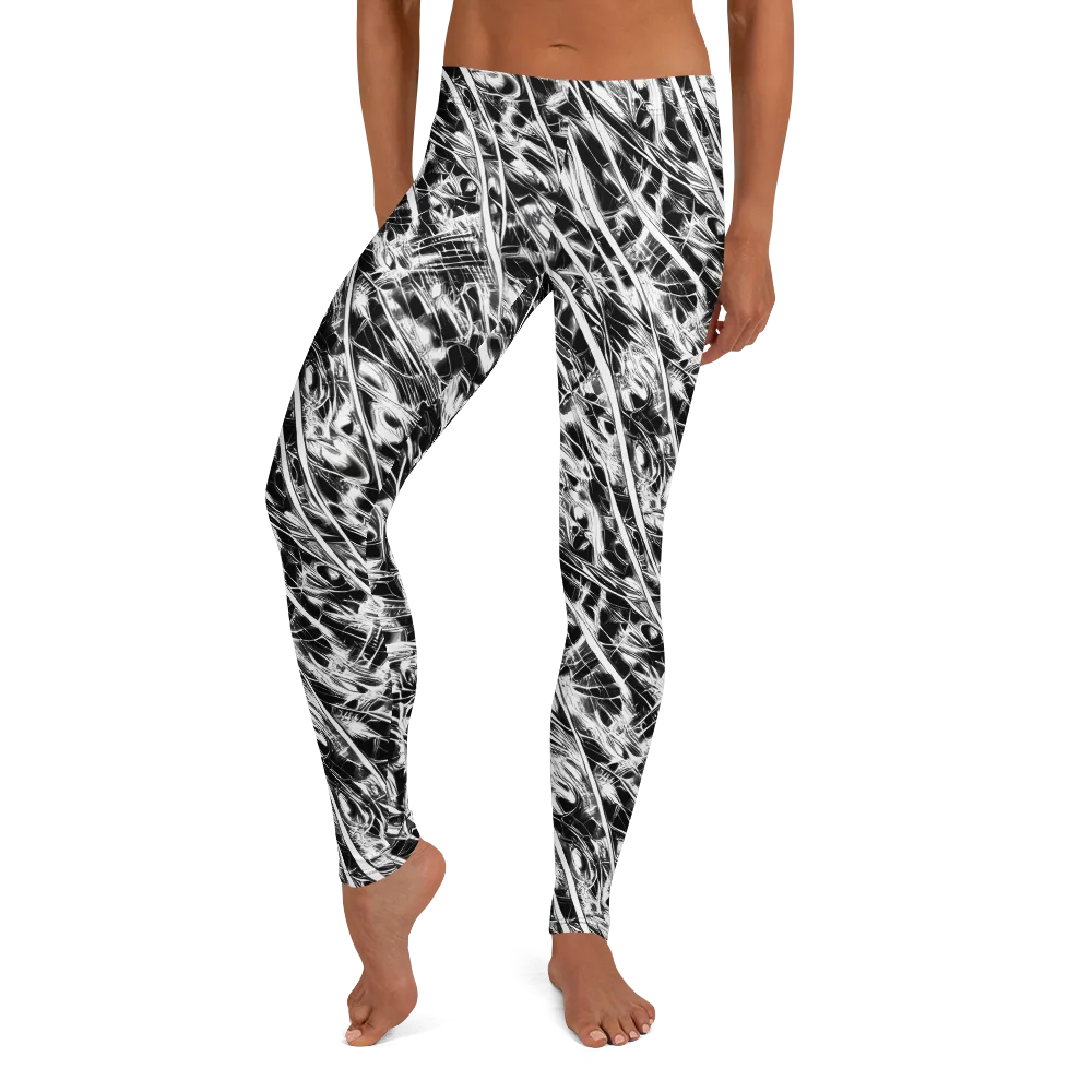 Black Ice Circuit on Leggings — Front