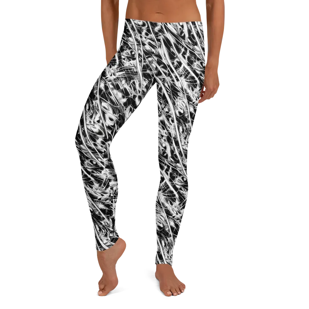 Black Ice Circuit on Leggings — Front