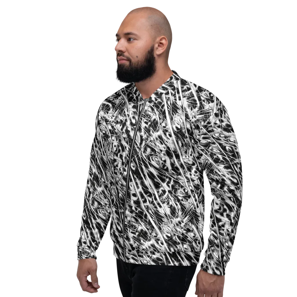 Black Ice Circuit on Bomber Jacket — Left