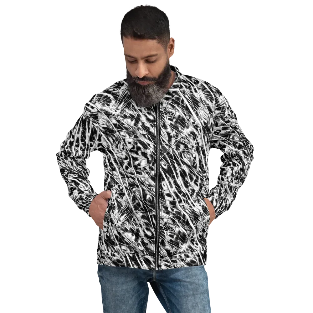 Black Ice Circuit on Bomber Jacket — Front
