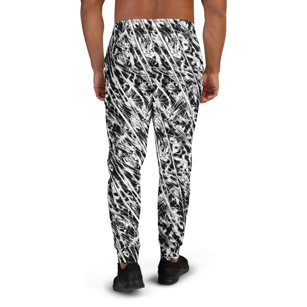 Black Ice Circuit on Men's Joggers — Back