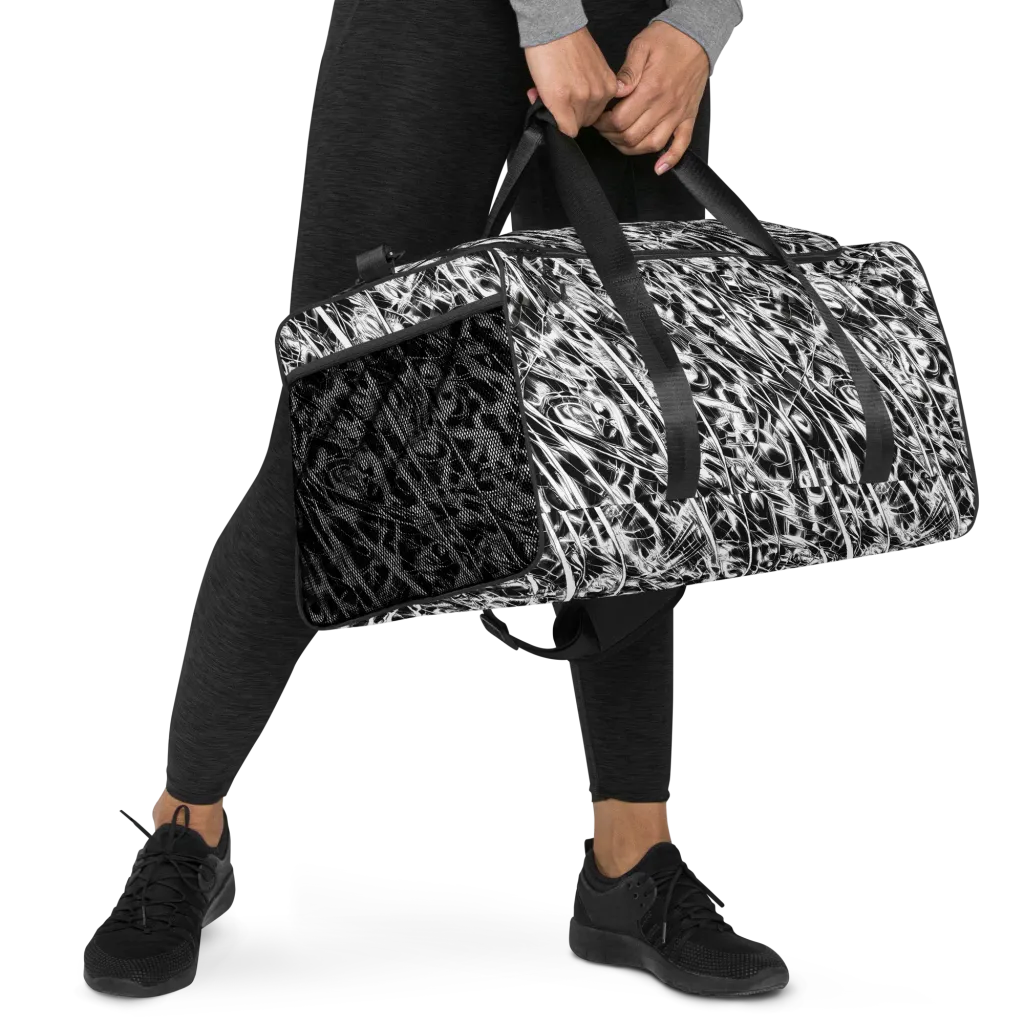 Black Ice Circuit on Duffle Bag — Right Front