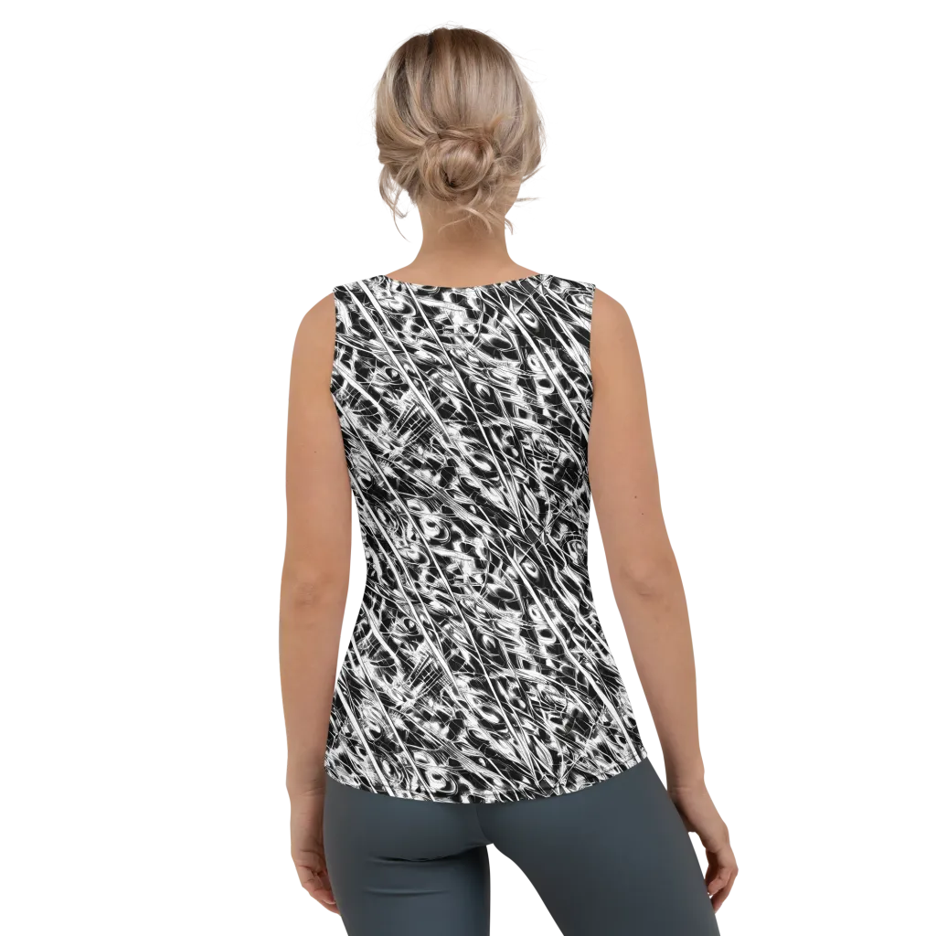 Black Ice Circuit on Women's Tank Top — Back