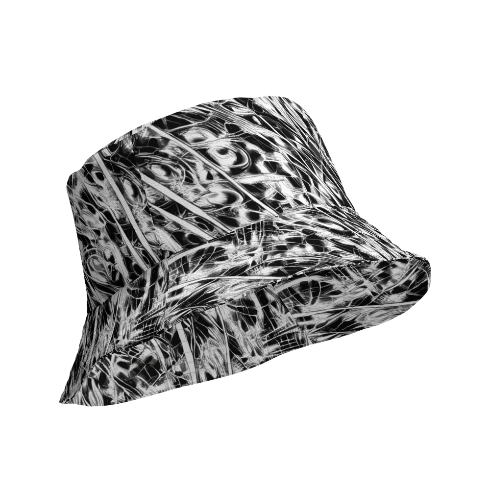 Black Ice Circuit on Reversible Bucket Hat — Product details Outside