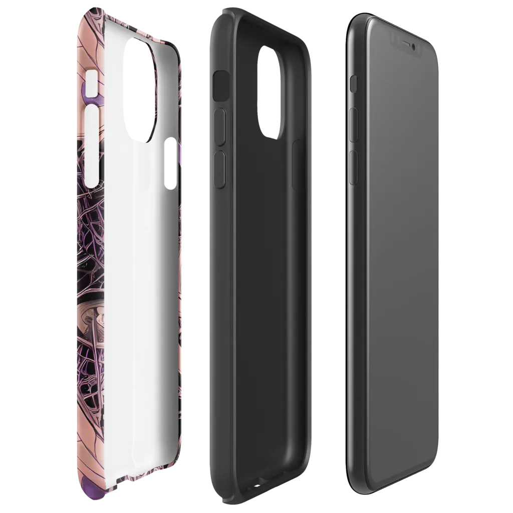 Mauve Labyrinth on Tough Case for iPhone® — Right
