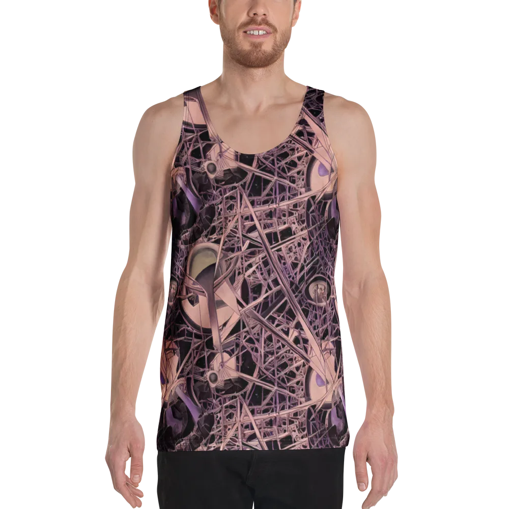 Mauve Labyrinth on Men's Tank Top — Front