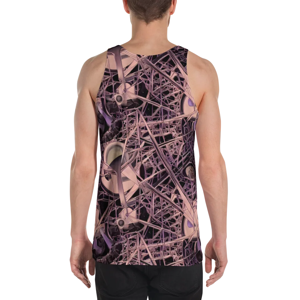Mauve Labyrinth on Men's Tank Top — Back