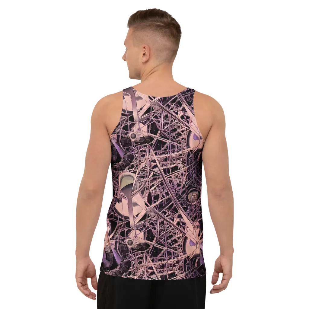 Mauve Labyrinth on Men's Tank Top — Back
