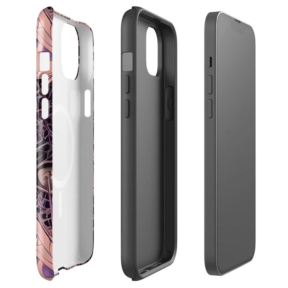 Mauve Labyrinth on MagSafe Tough Case for iPhone® — Front